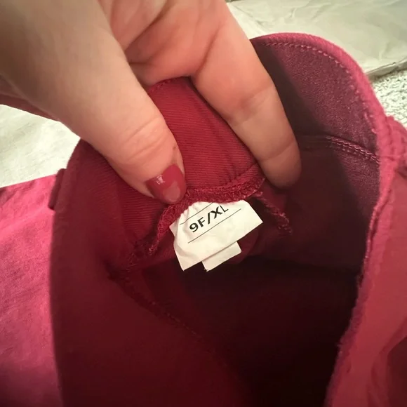 Tan and Berry colored dress pants! Super stretchy size XL. Great condition - Picture 5 of 5